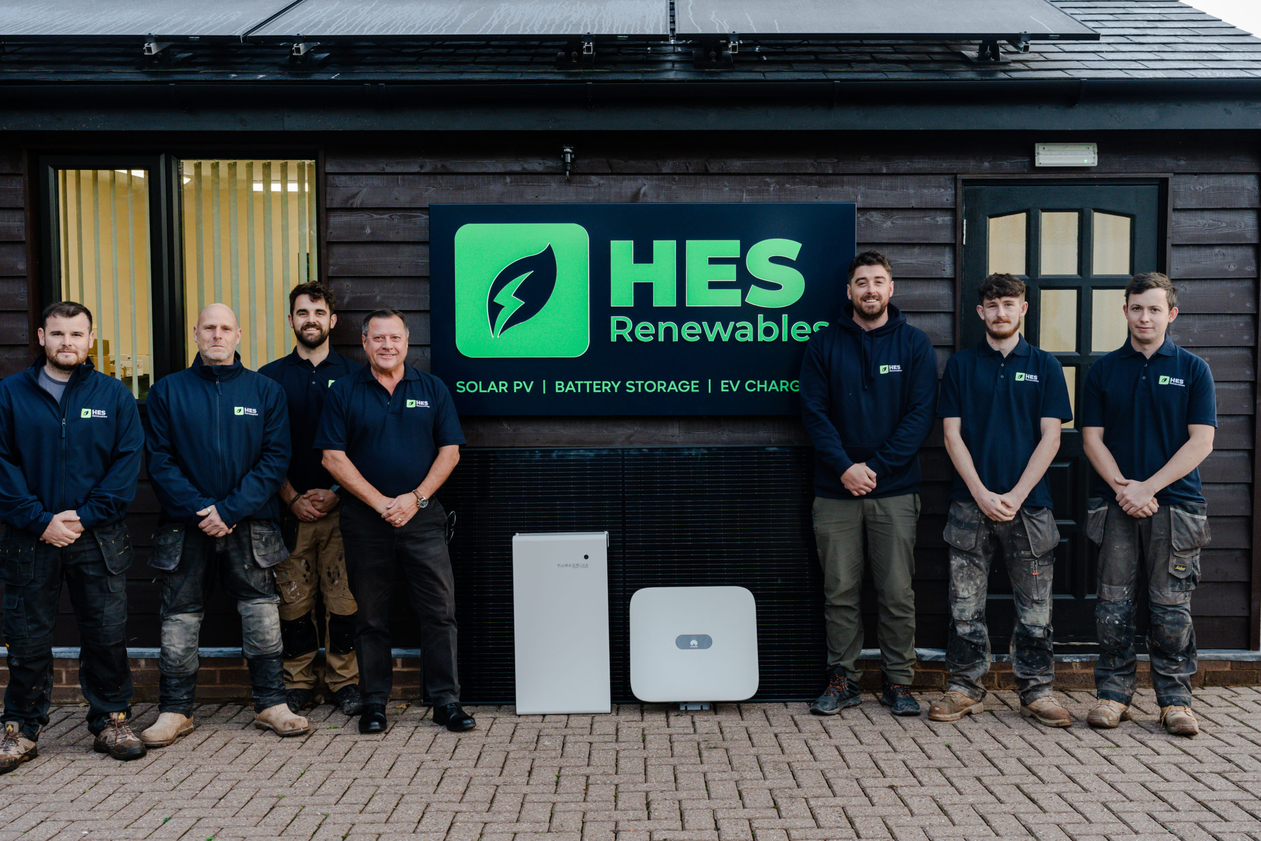 Team photo of HES employees, all committed to delivering quality service. 